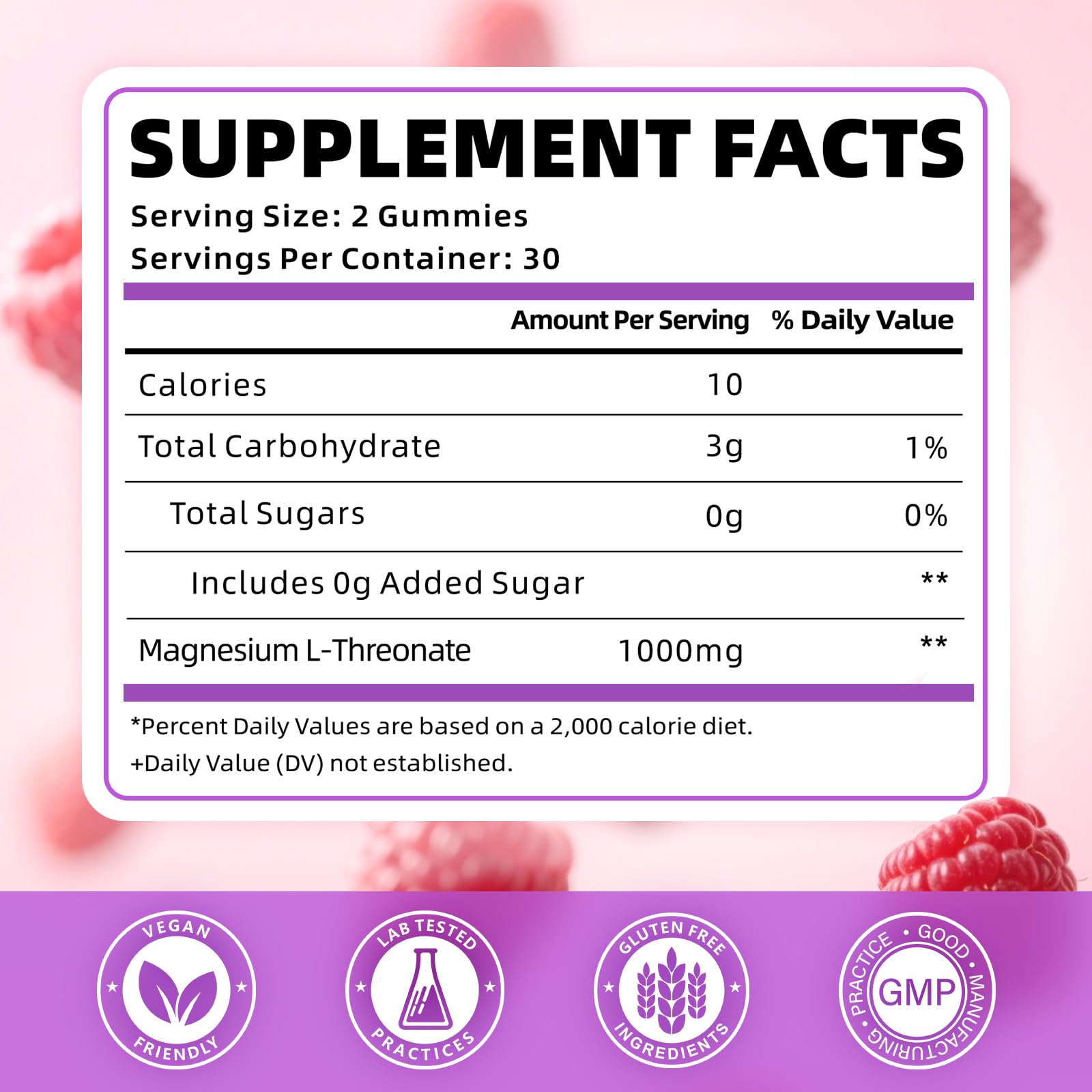 Close-up of a single sugar-free raspberry gummy