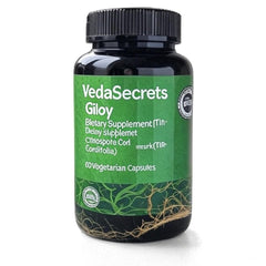 Hero image of VedaSecrets Giloy Dietary Supplement bottle - 60 vegetarian capsules