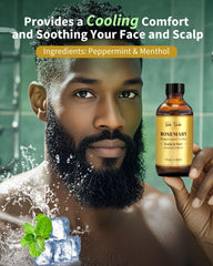 VEDA TINDA SCENT cedarwood peppermint blend image conveys soothing scalp care