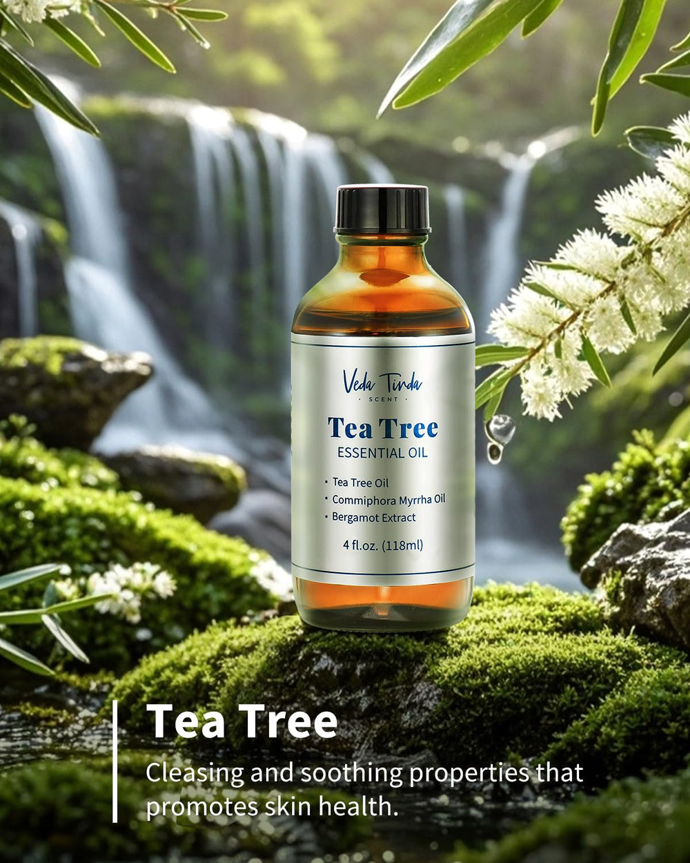 VEDA TINDA SCENT tea tree oil hair care for balanced scalp and natural shine