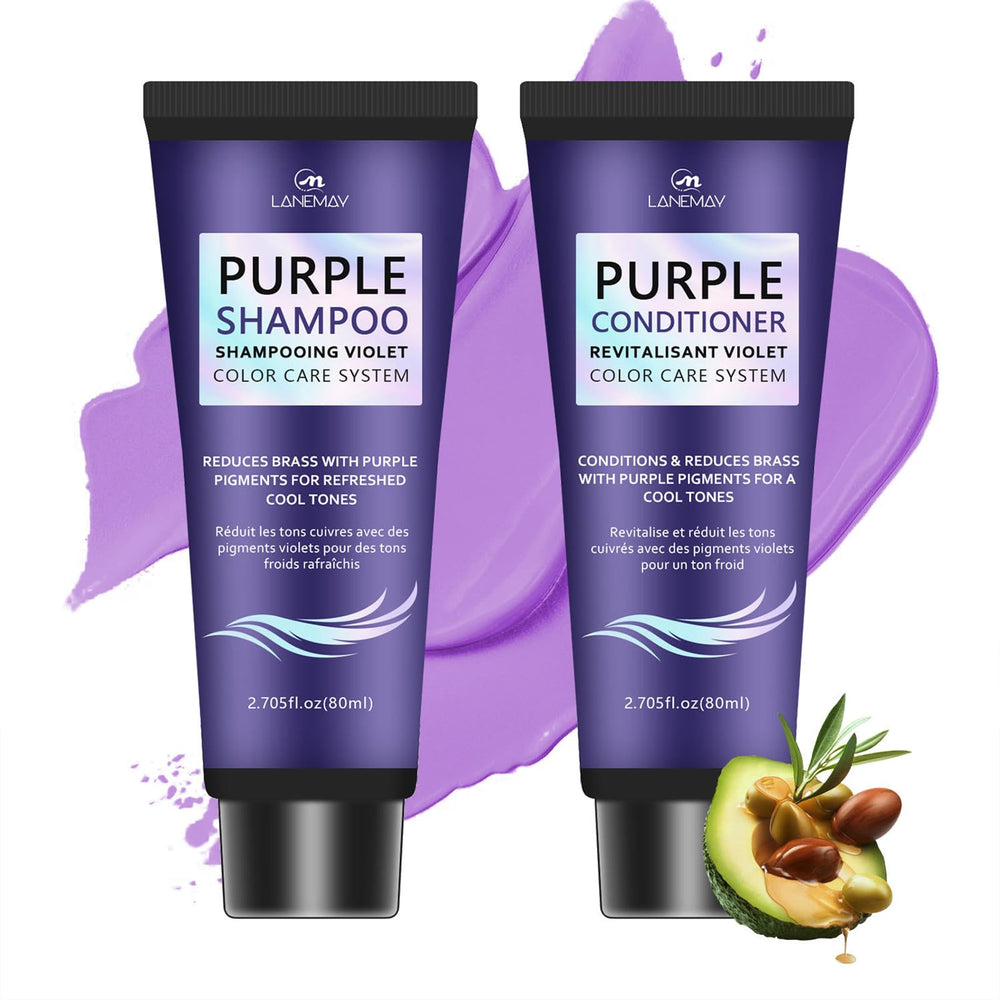 VedoAID purple conditioner bottle emphasizing moisture retention and tone.