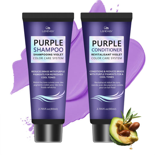 VedoAID purple conditioner bottle emphasizing moisture retention and tone.