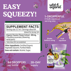 Alcohol-free vegan passionflower drops