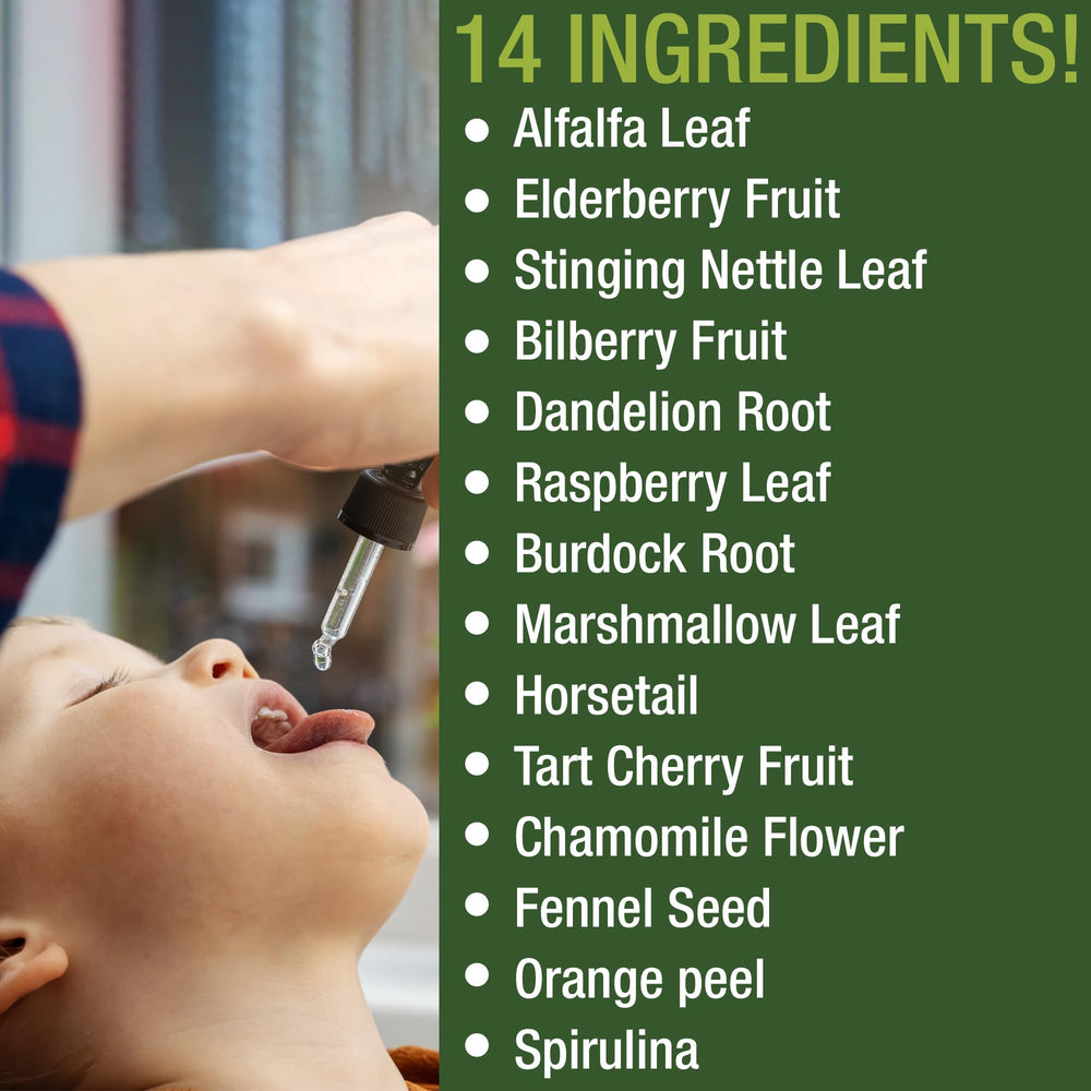 Vegan allergen-free kids vitamin drops ingredients