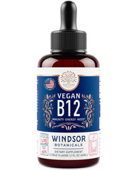 2 oz bottle of vegan B12 liquid drops