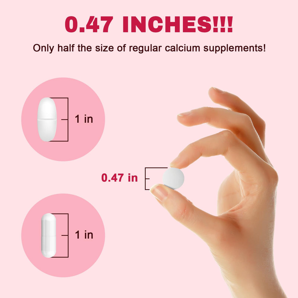 Vegan calcium supplement with D3, magnesium and zinc icons