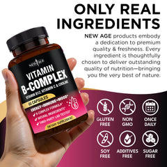 Vegan capsules of Vitamin B Complex in packaging
