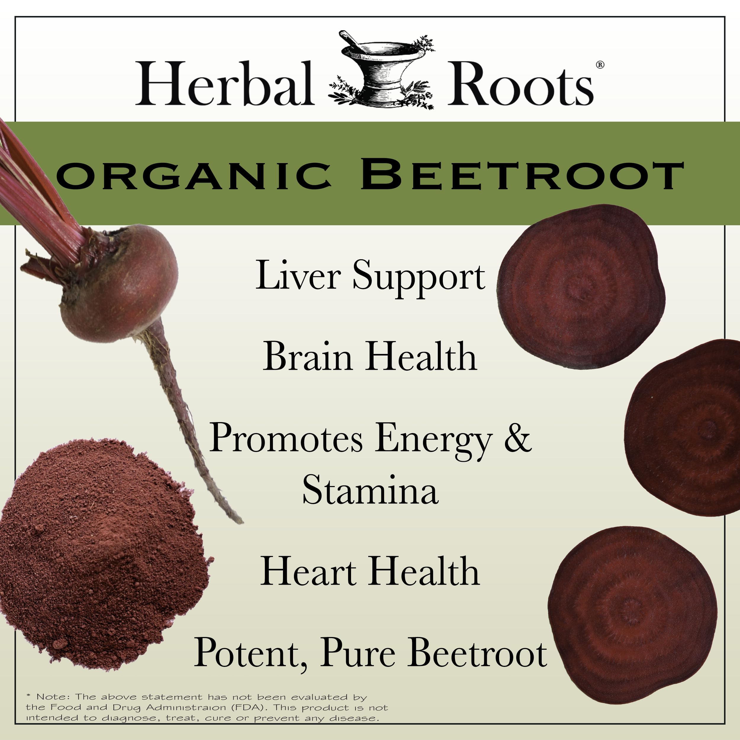 60 vegan capsules made from organic beetroot powder