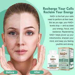 Vegan capsules of NAD Supplement 500mg