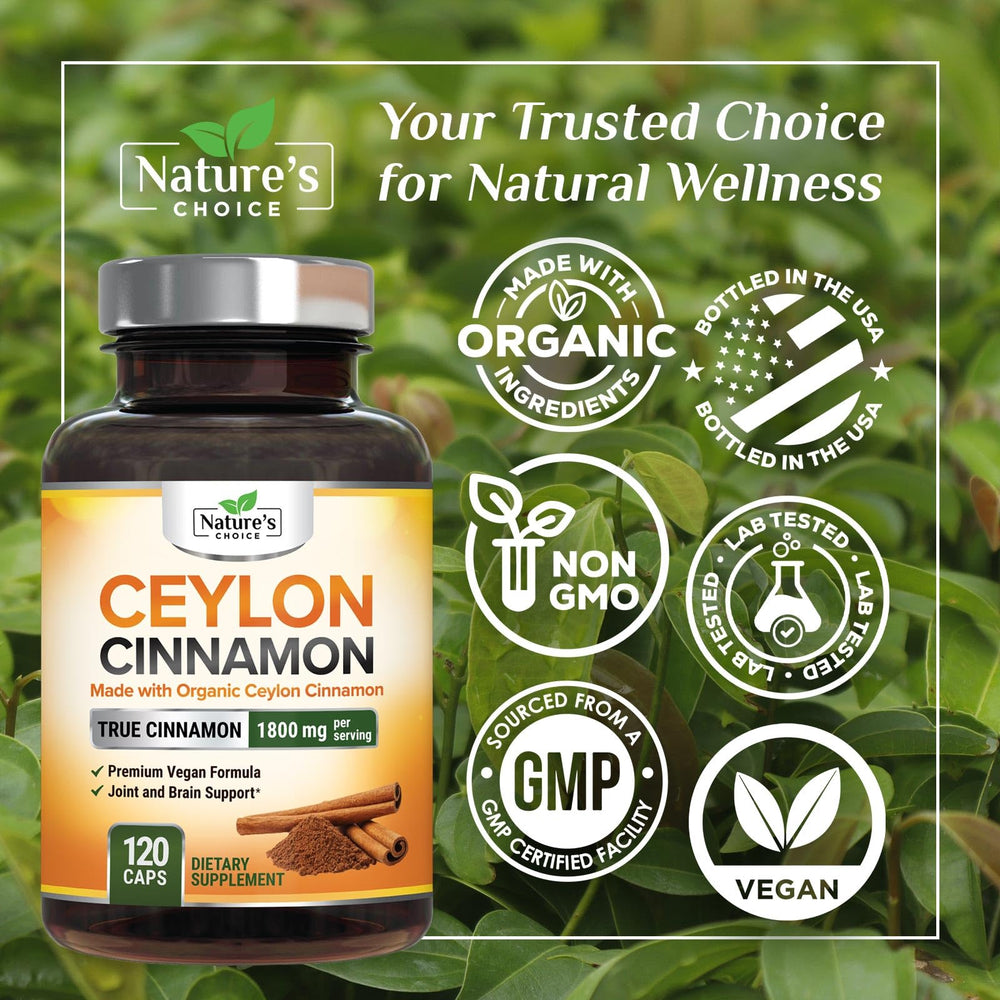 Vegan Ceylon Cinnamon Capsules 1800mg
