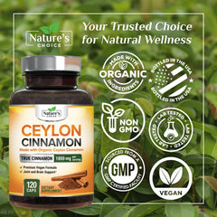 Vegan Ceylon Cinnamon Capsules 1800mg