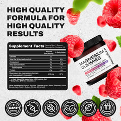 Vegan chewable magnesium gummies in berry flavor