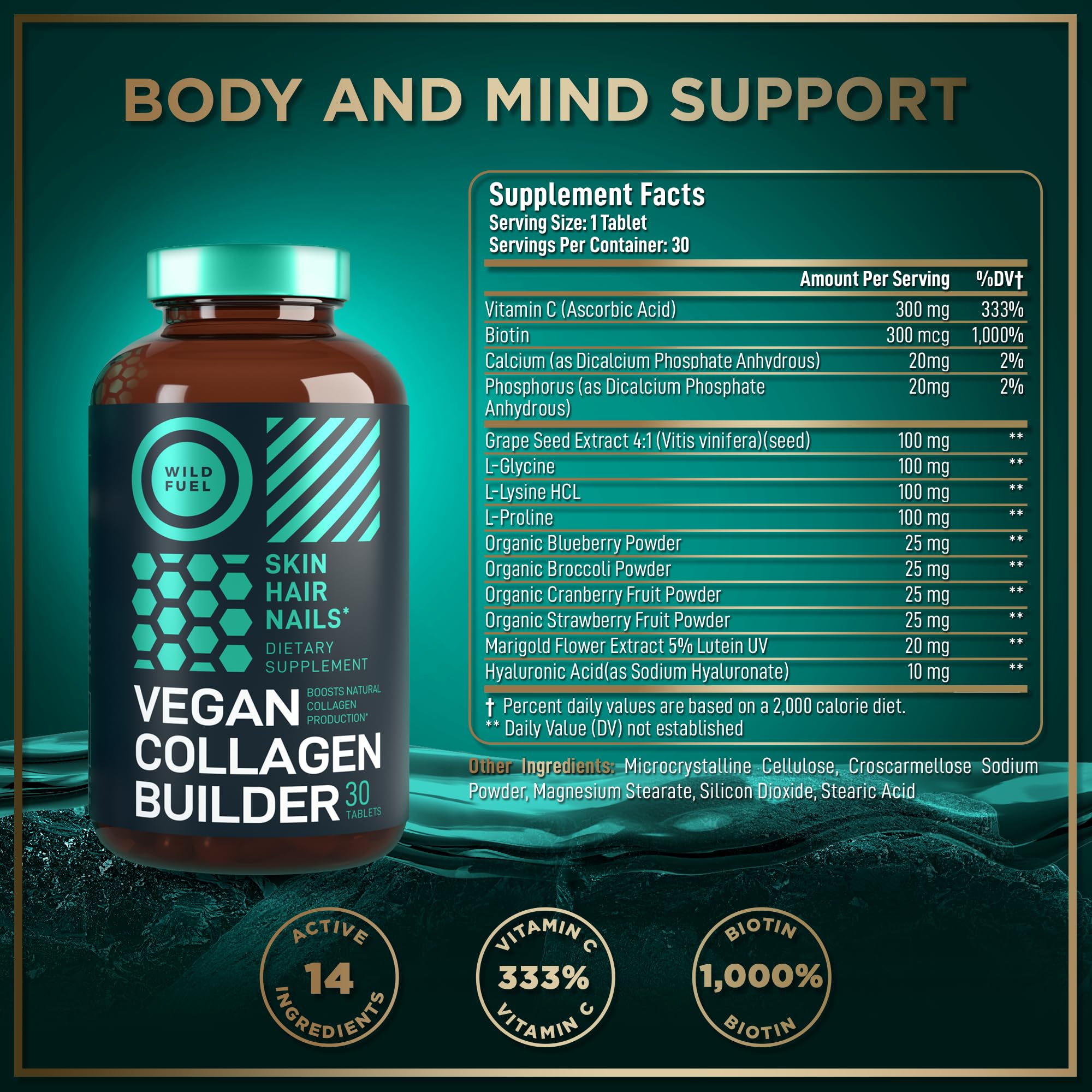 Plant-based capsules with organic superfood ingredients