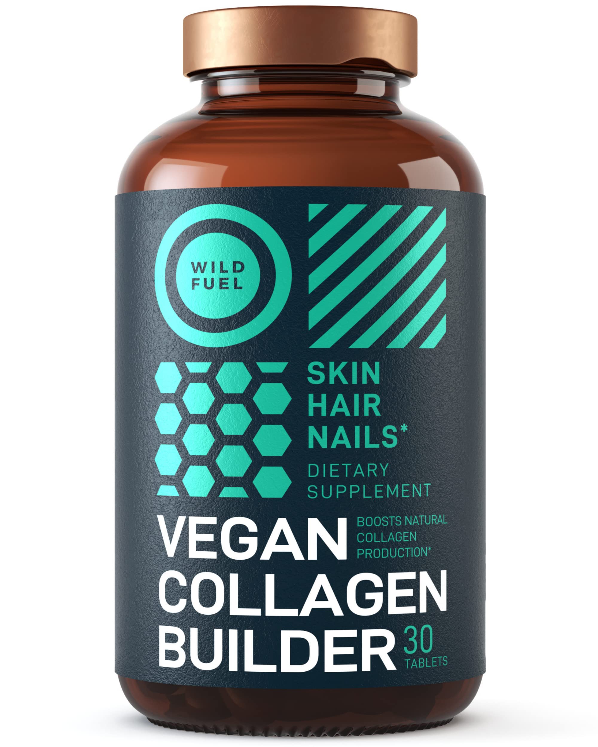 Product packaging and pills arranged on a wooden surface