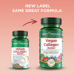 Graphic showing plant-based ingredients like silica, lutein and vitamins