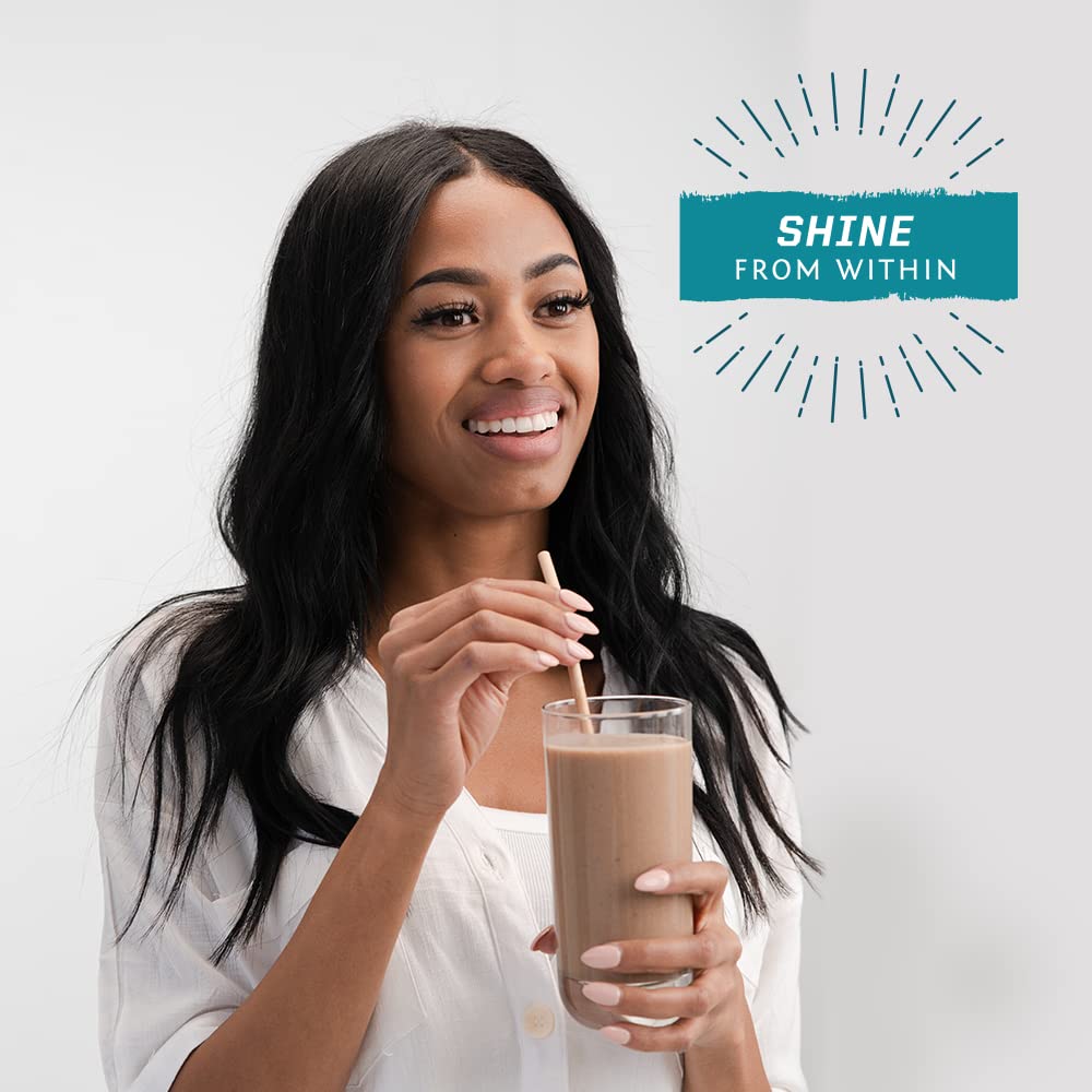 Packaging of vegan collagen powder for women