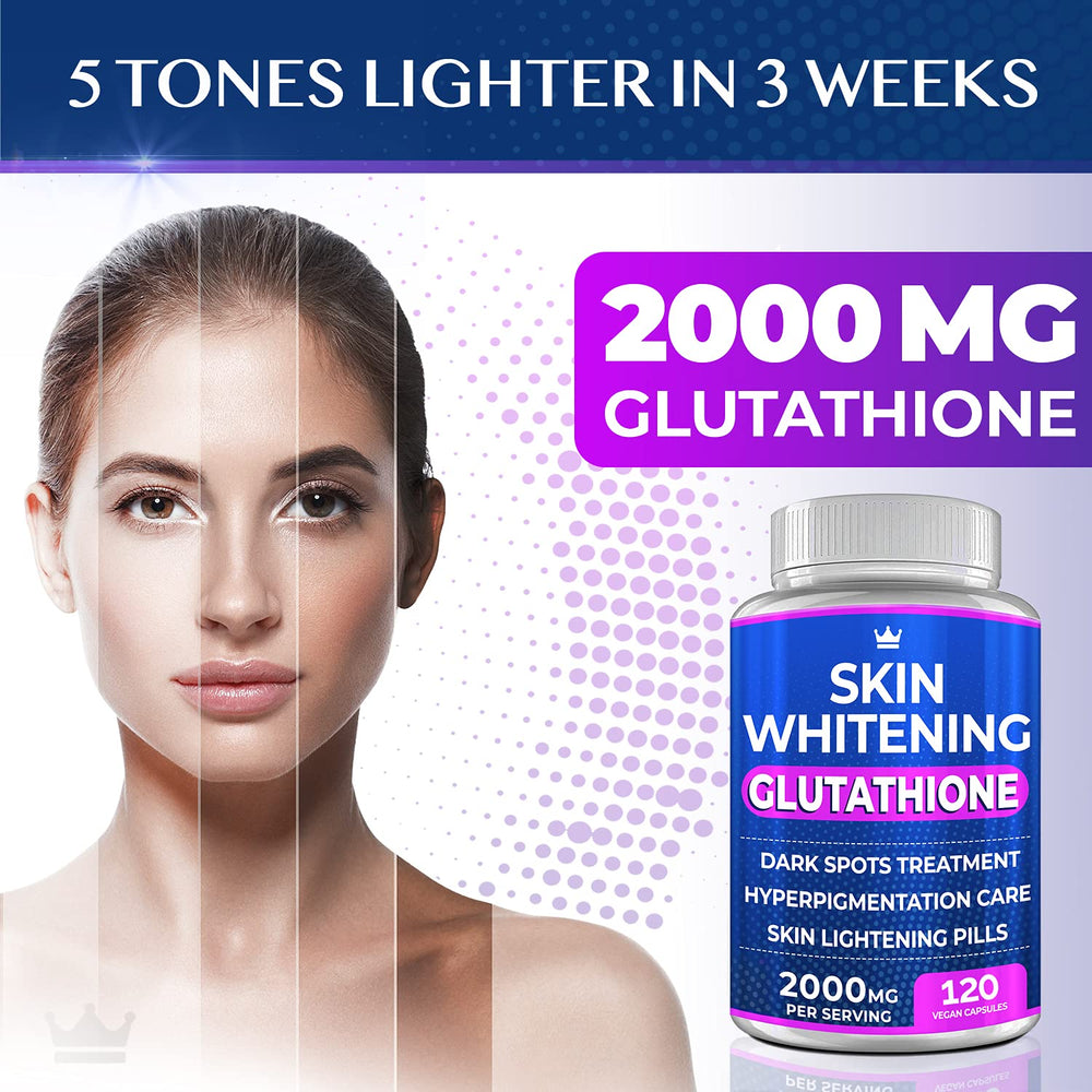Vegan, cruelty-free glutathione supplement packaging