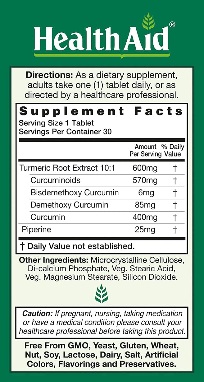 Vegan curcumin supplement supporting joints and immune health