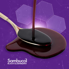 Vegan and dairy-free elderberry syrup without gluten