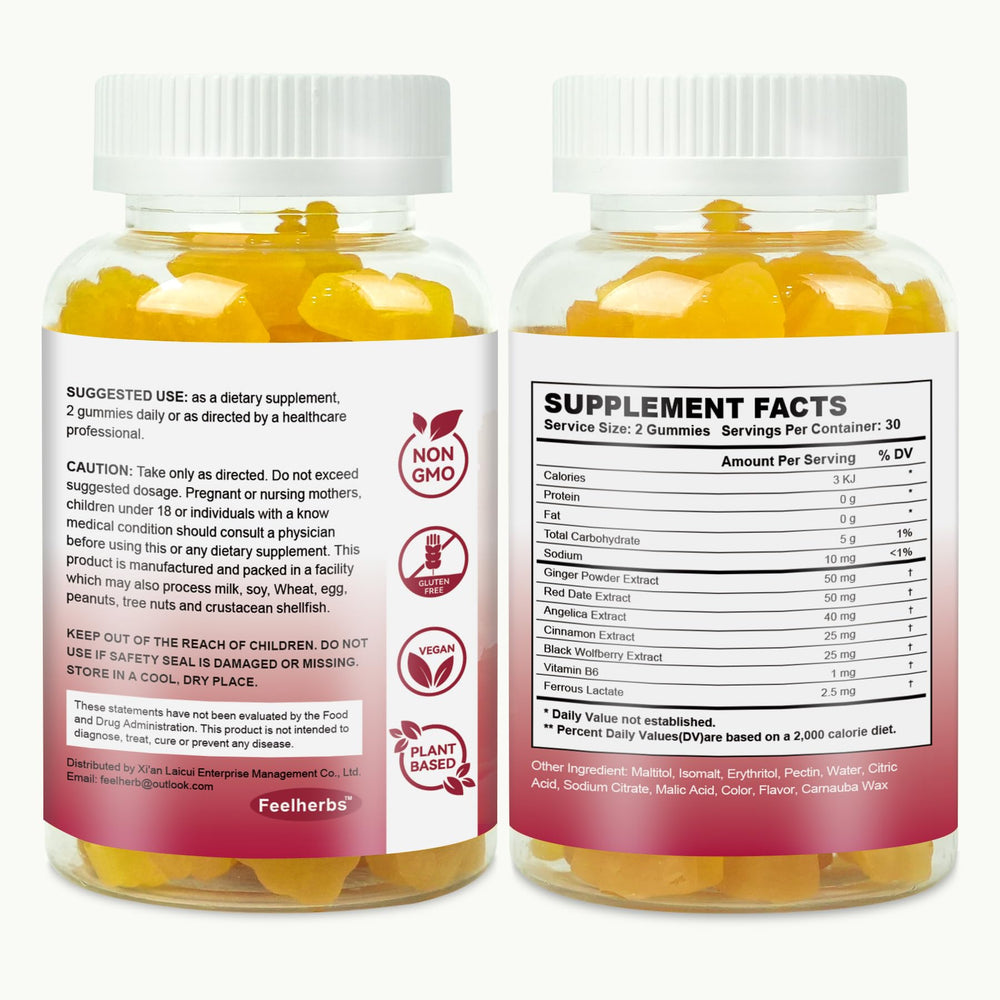 Vegan fertility support supplement ingredients label