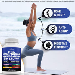 Vegan-friendly DHEA supplement capsules