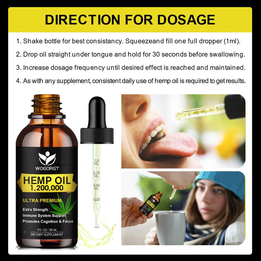 Vegan-friendly hemp oil concept graphic