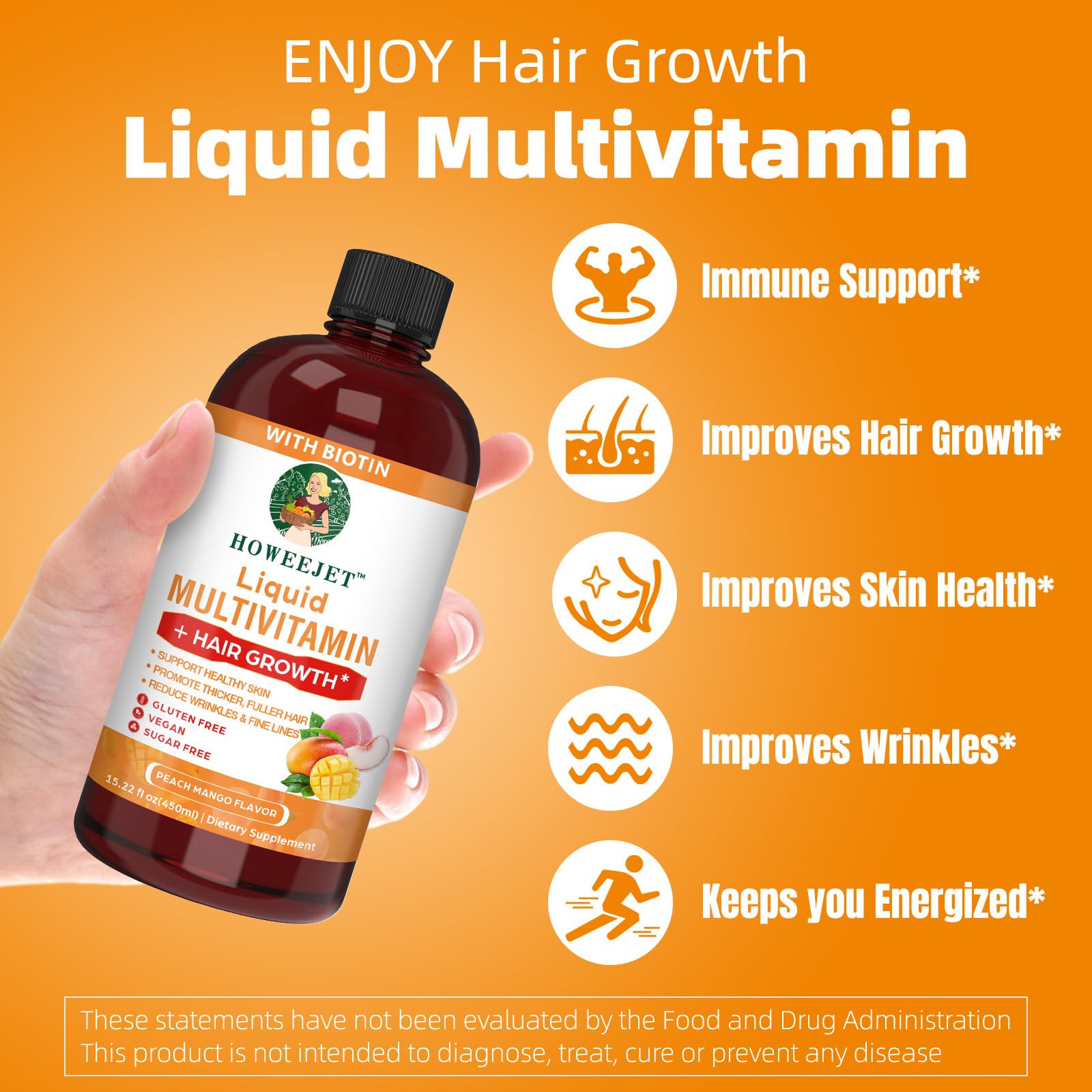 Vegan-friendly allergen-free liquid multivitamin