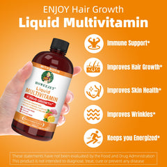 Vegan-friendly allergen-free liquid multivitamin