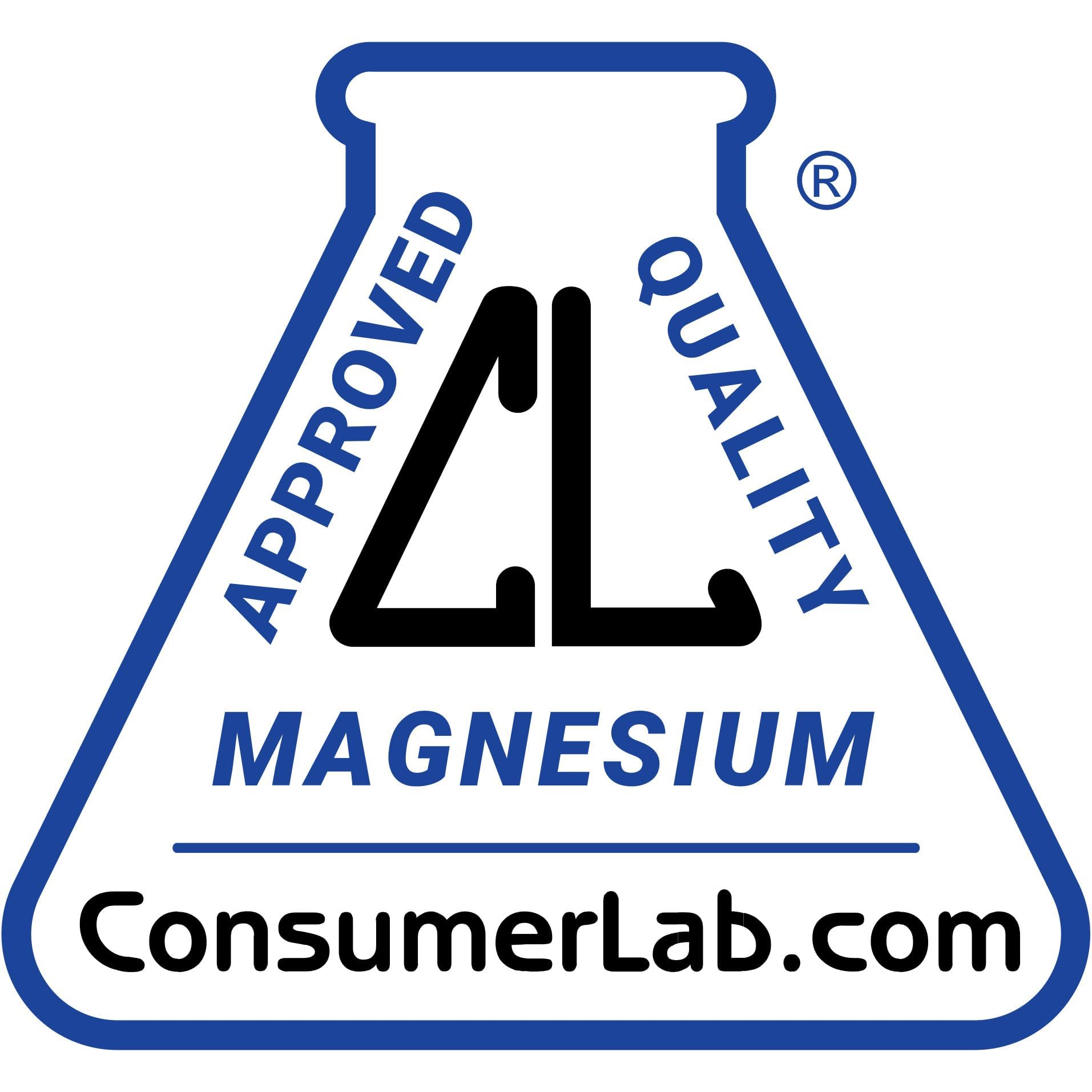 Vegan-friendly magnesium glycinate supplement label