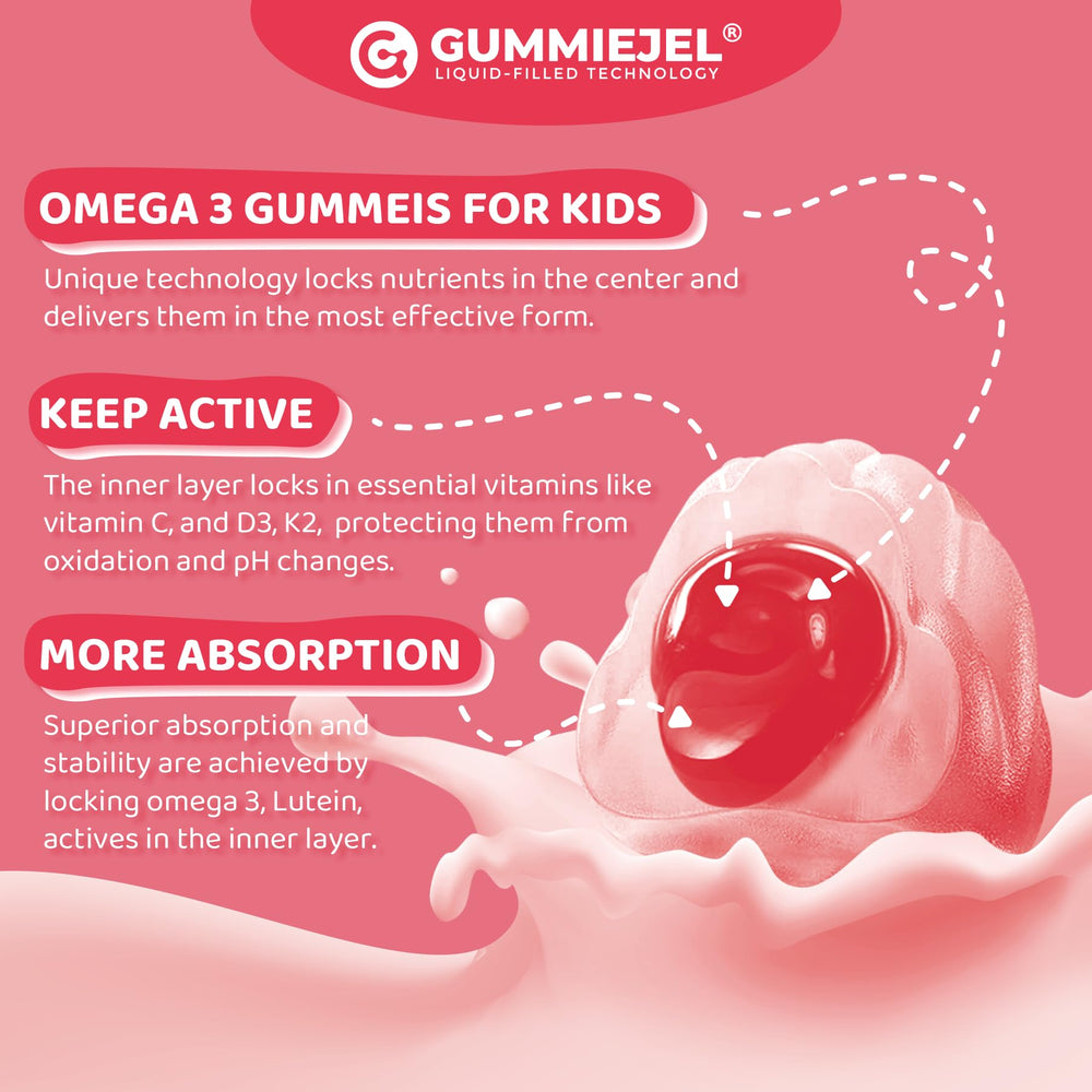 Vegan, gelatin-free, non-GMO omega-3 gummies