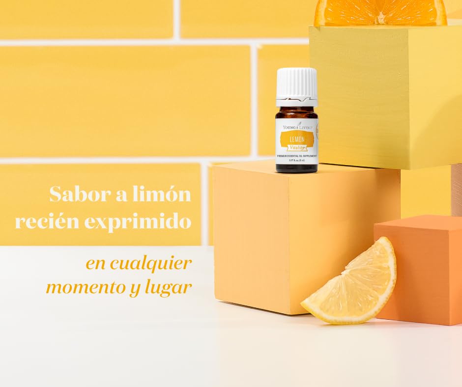 Vegan and gluten-free badges for Lemon Vitality product