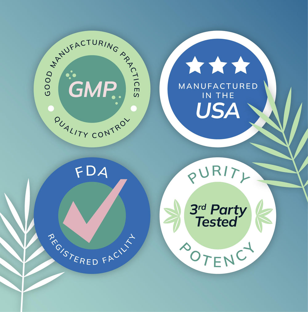 Vegan and gluten-free product claim badge