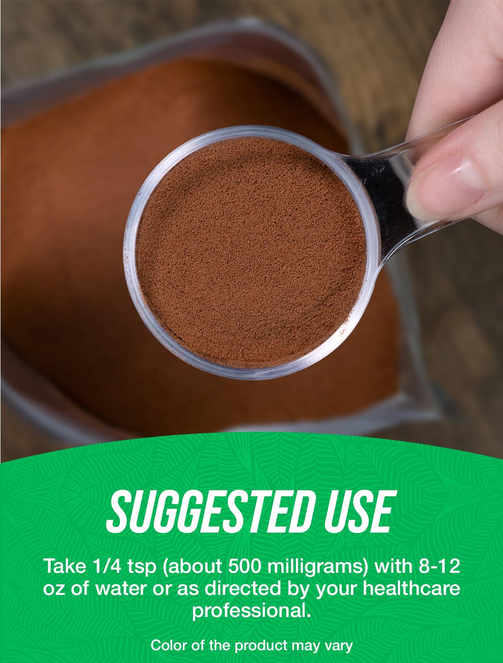 Vegan and gluten-free Cocoa Bean Extract Powder packaging