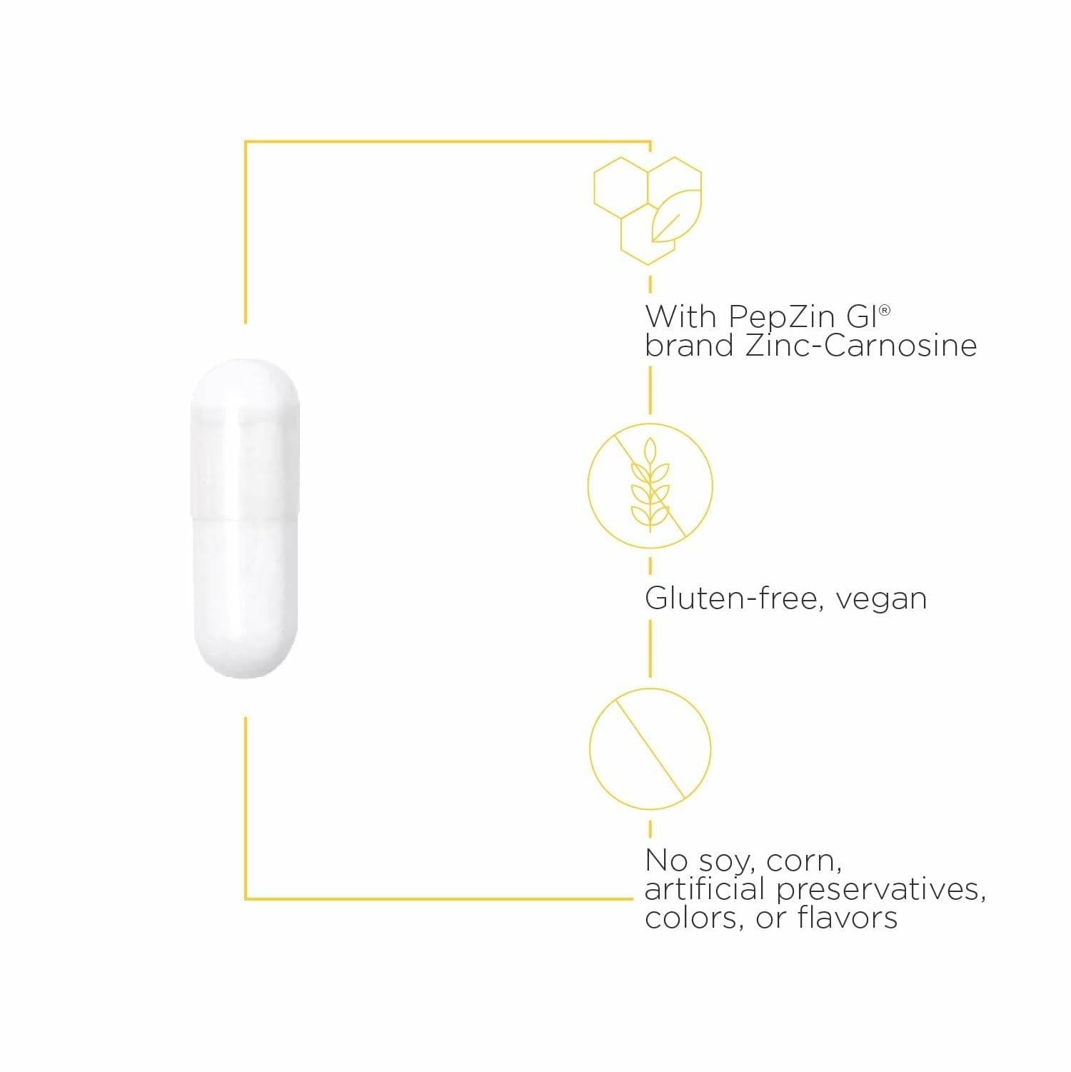 Vegan and gluten-free dietary supplement label