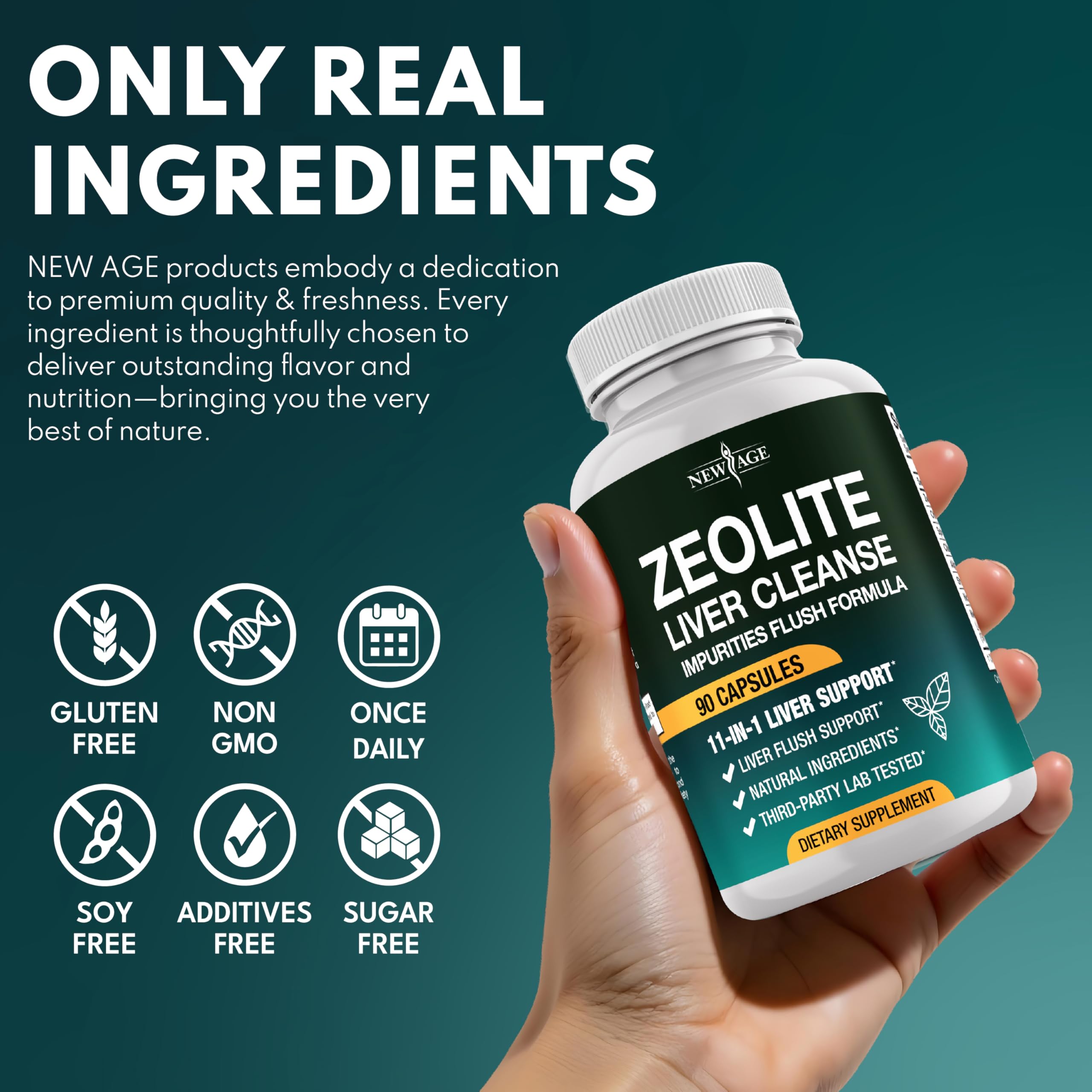 Vegan, gluten-free label on product