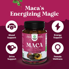 Vegan and Gluten-Free Maca Root Capsules