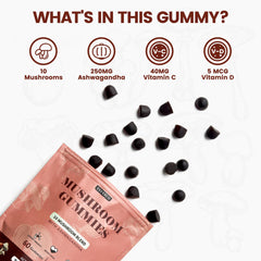 Vegan, gluten-free mushroom gummies with no artificial ingredients