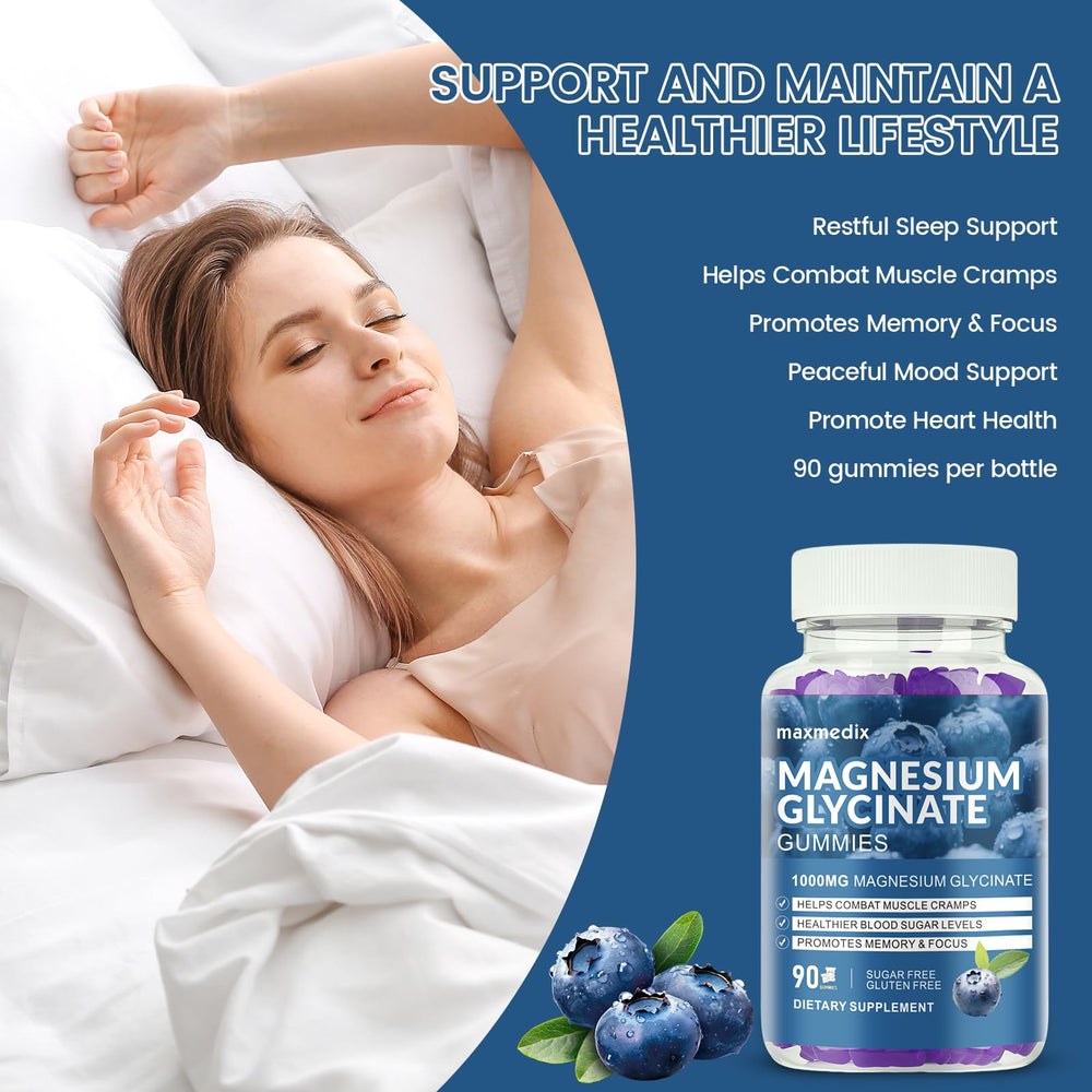 Vegan, gluten-free, non-GMO magnesium glycinate gummies nutrition