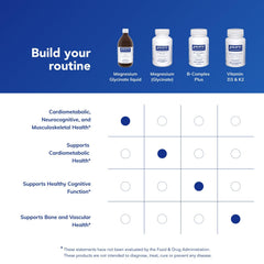 Vegan, gluten-free, non-GMO magnesium glycinate liquid label