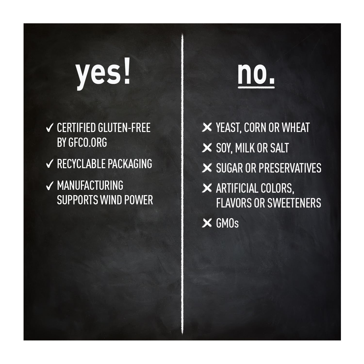 Vegan and gluten-free certification seal on packaging