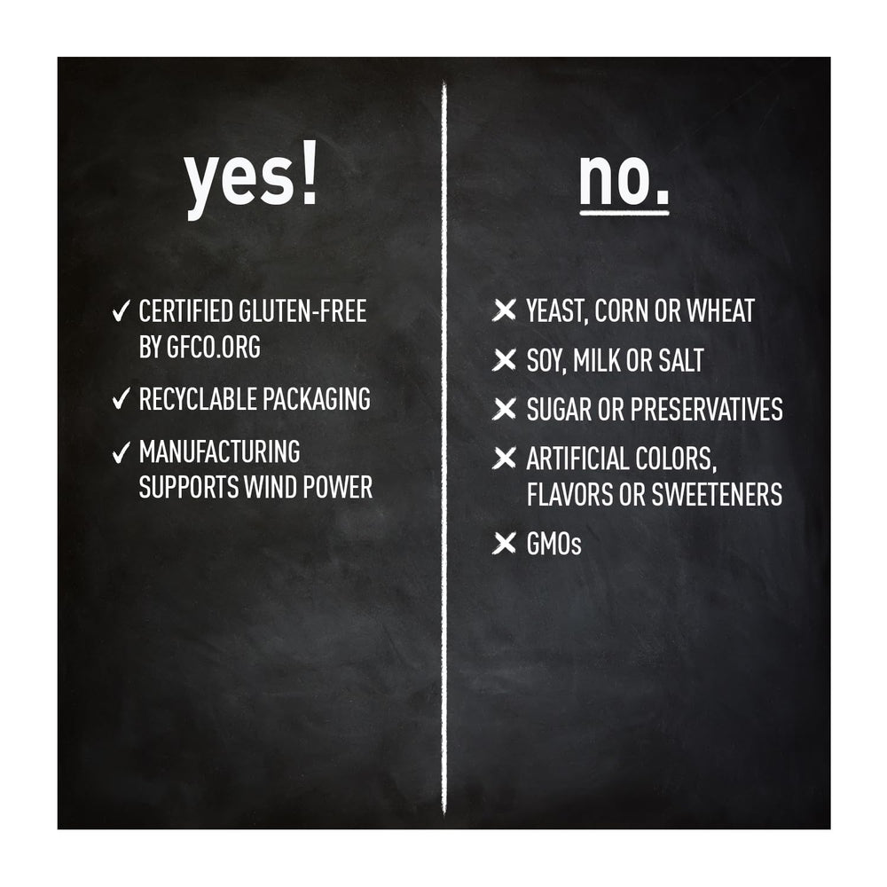 Vegan and gluten-free certification seal on packaging