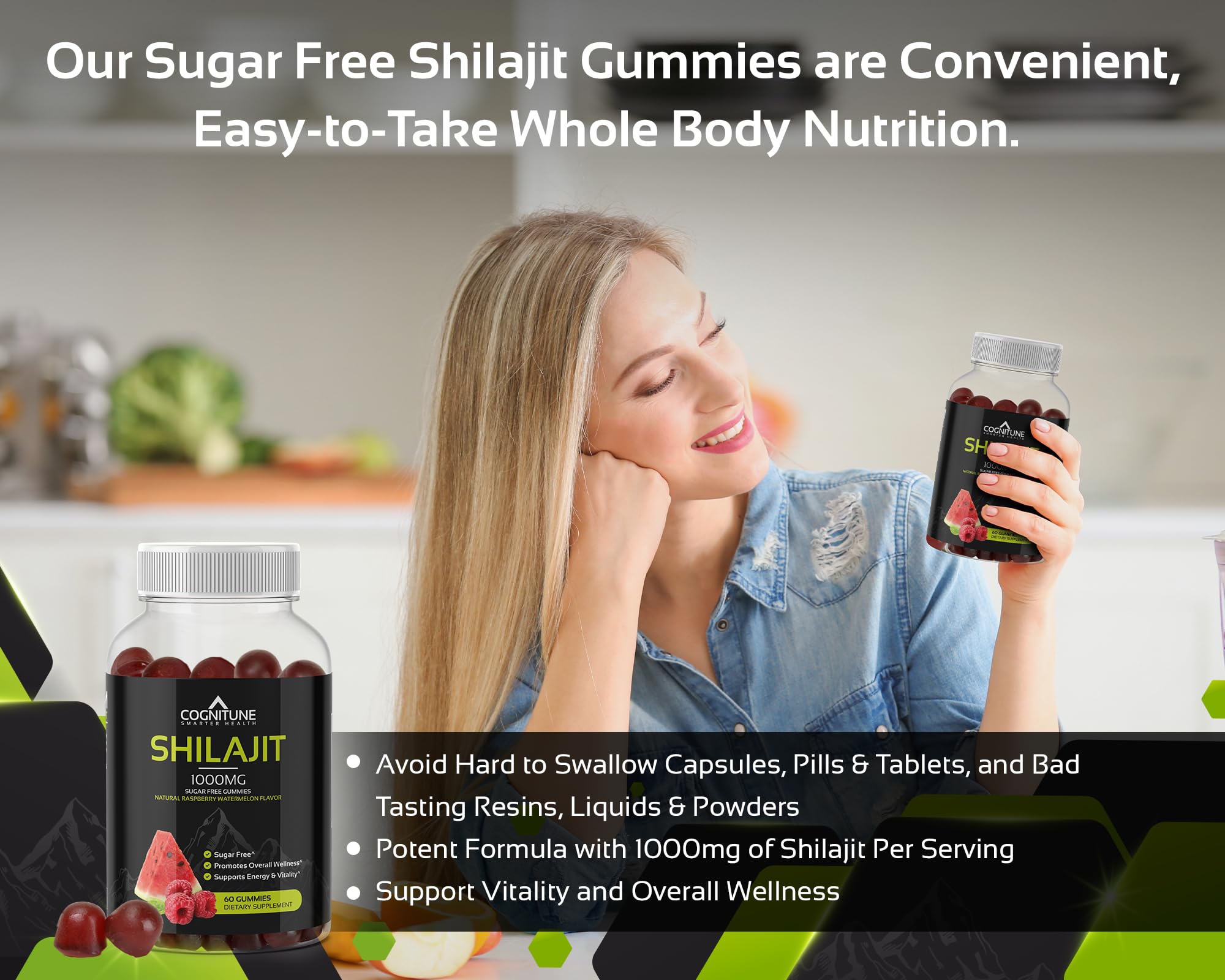 Vegan gluten-free sugar-free Shilajit gummies