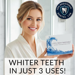 Vegan, gluten-free whitening gel in four tubes