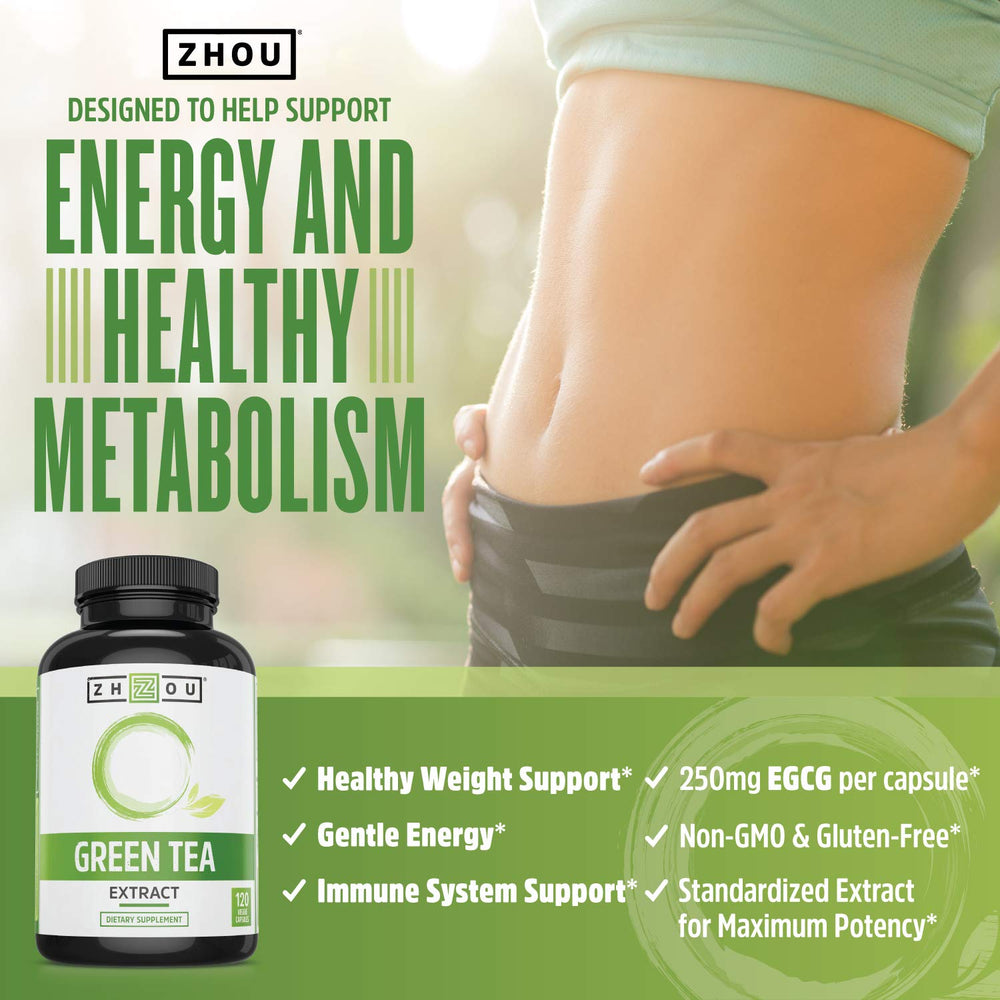 Vegan-friendly green tea extract capsules