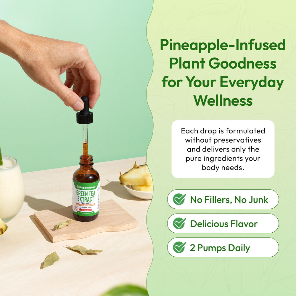Vegan-friendly green tea supplement packaging