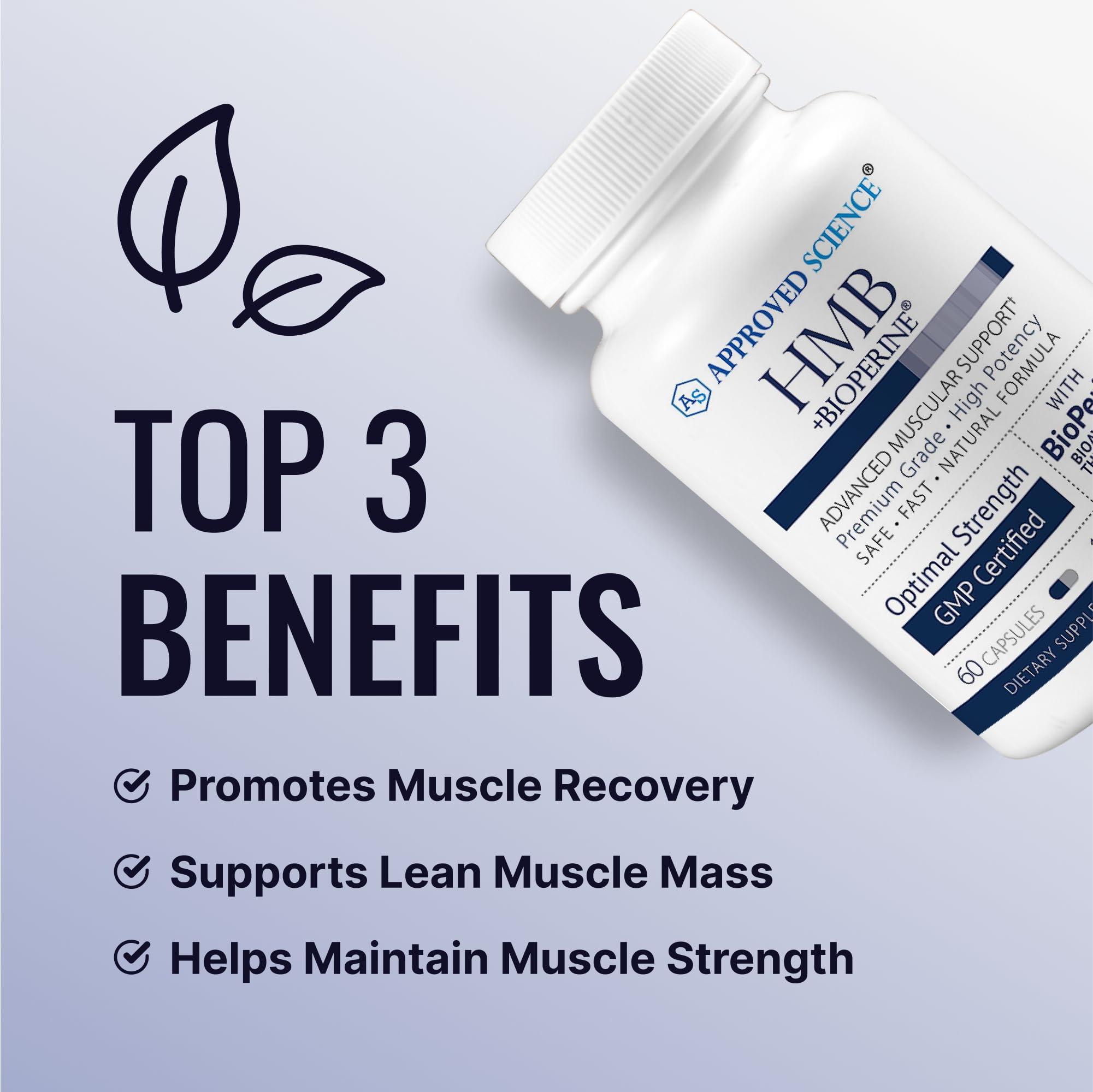60 vegan HMB capsules for muscle support