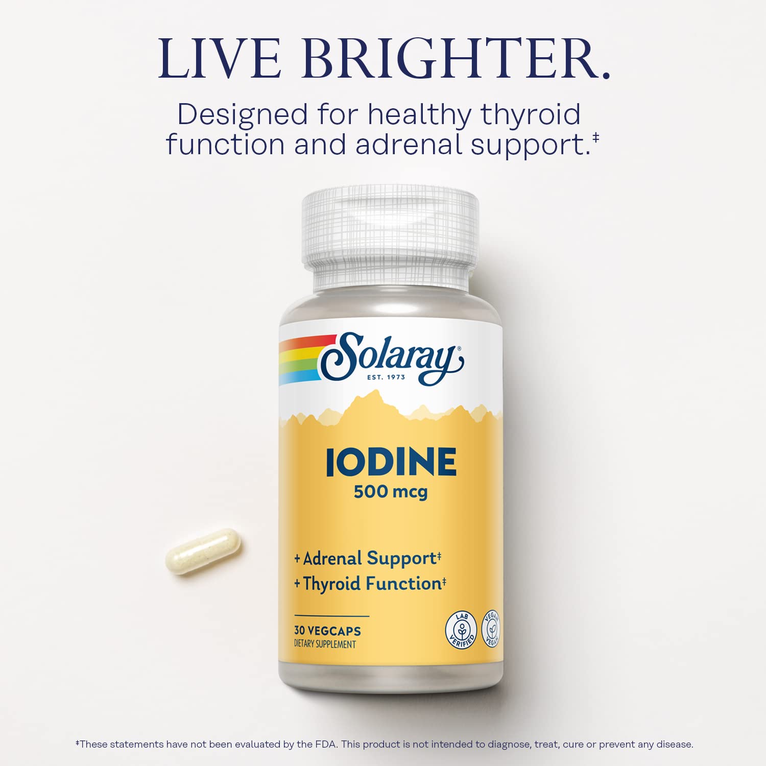Vegan iodine supplement with 30 servings