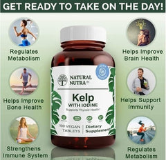 Vegan iodine supplement for thyroid support