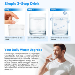 Vegan and keto-friendly hydrogen tablets