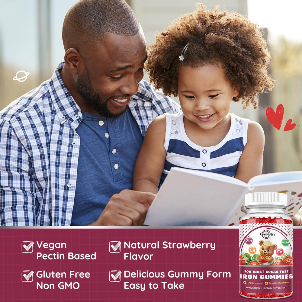 Vegan iron gummies for kids with no gelatin